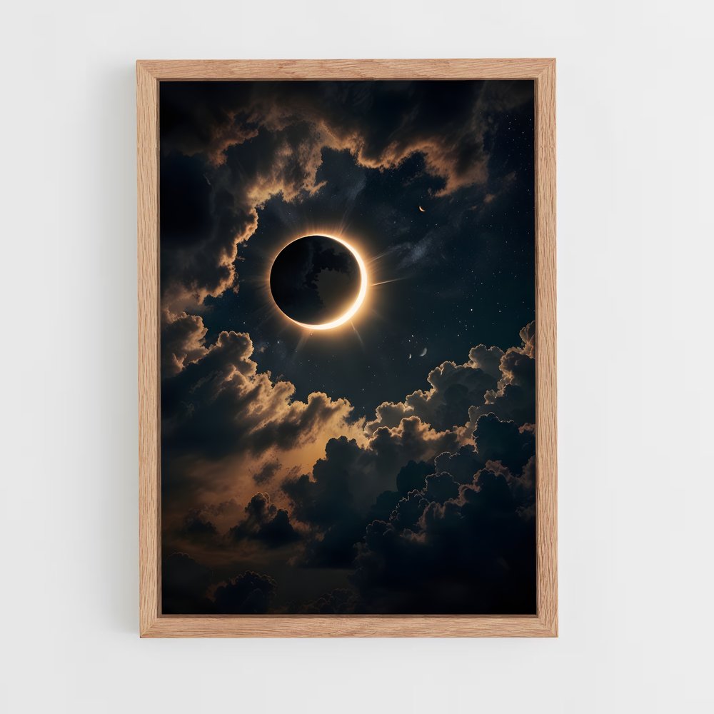 Poster Éclipse Solaire – affiche Univers (vue 4)